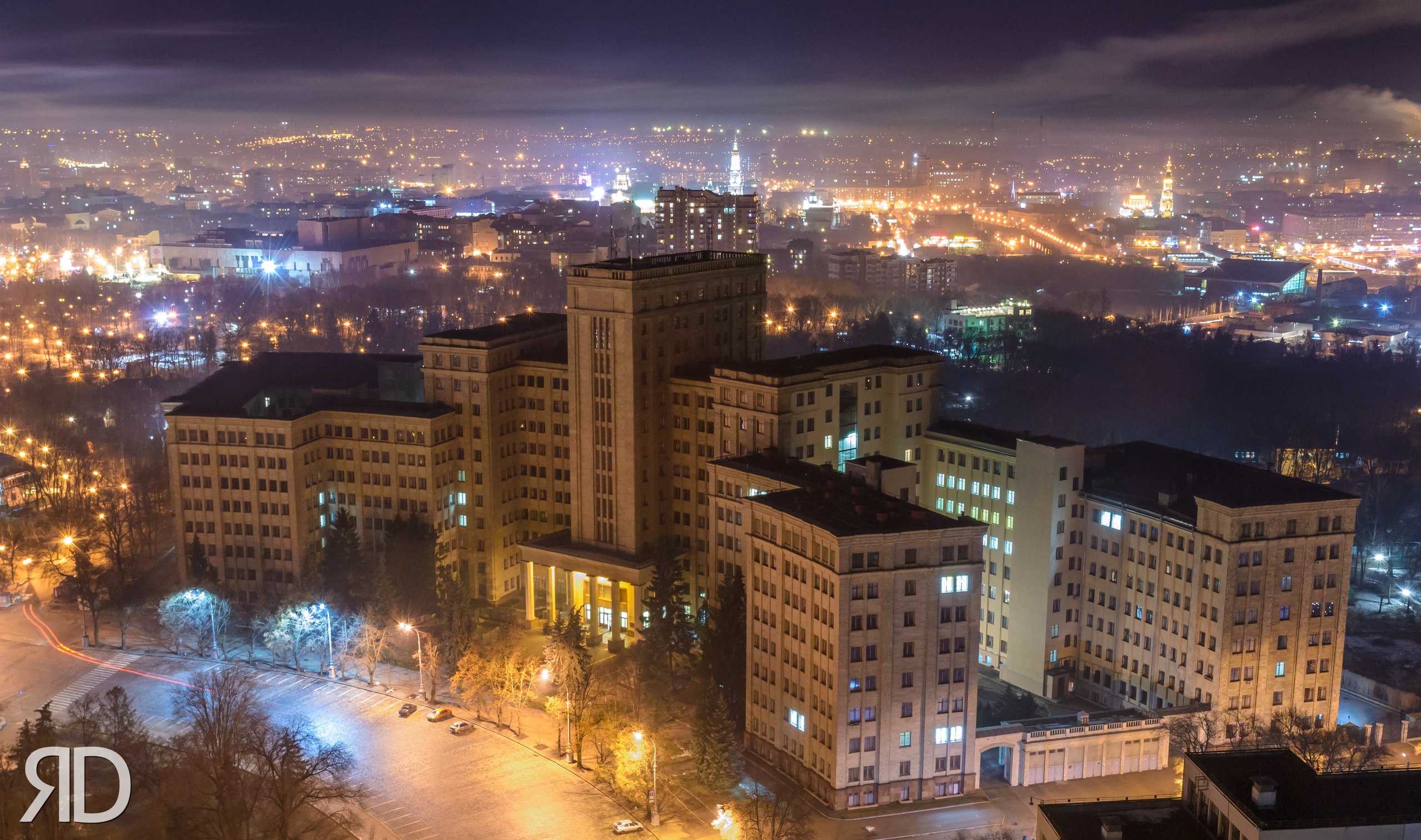 Ночной Харьков