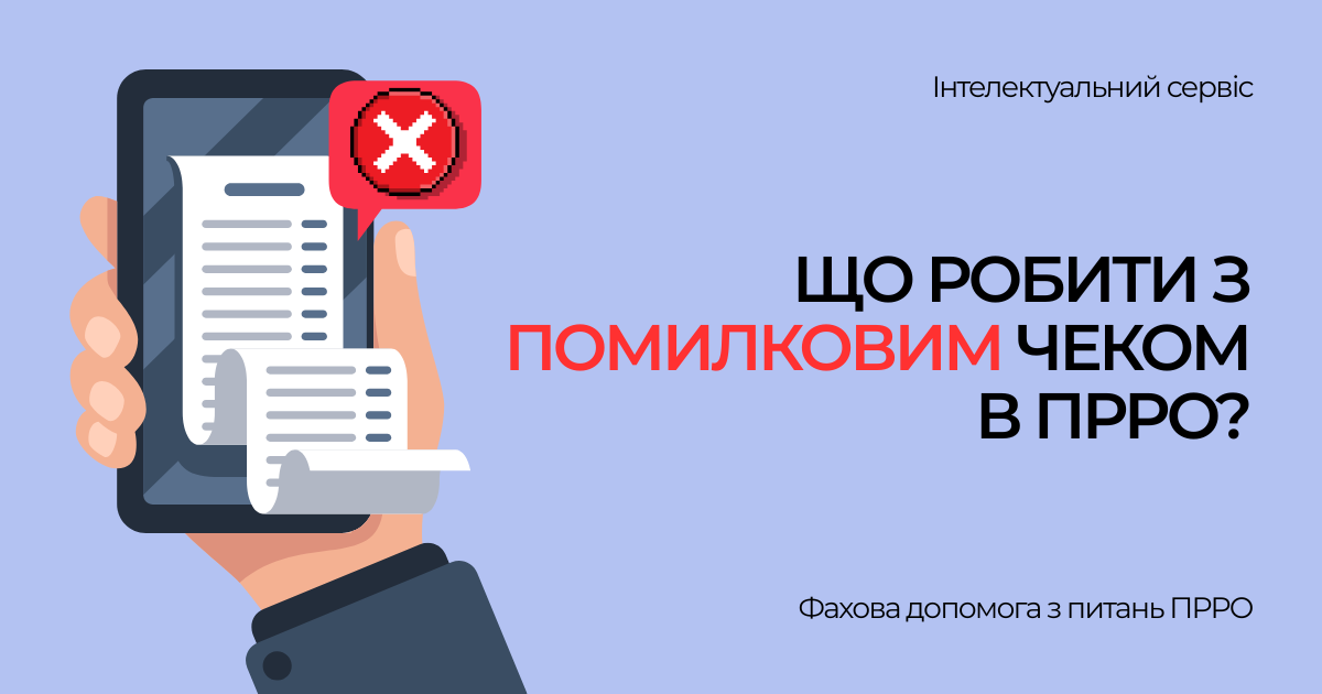Як відмінити помилковий чек в програмному РРО