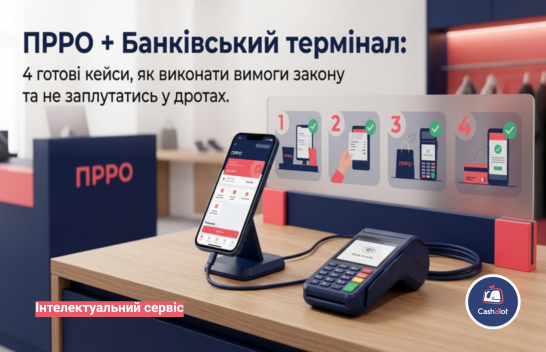 ПРРО + Банківський термінал: 4 готові кейси, як виконати вимоги закону та не заплутатись у дротах